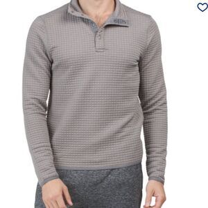 Rhone Pullover Mens Size XXL Gramercy Tech Snap Polartec Waffle Gray Quilted New